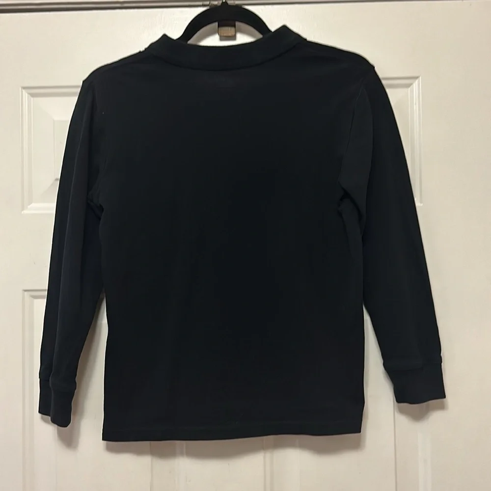 The Children’s Place Polo Black Long Sleeve Shirt